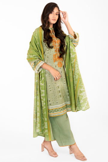 Alkaram FW-18.1-22-Mint Green Winter Collection 2022 Online Shopping